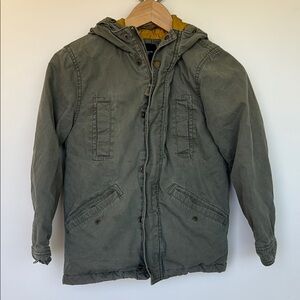 GAP Olive Hooded Military Jacket